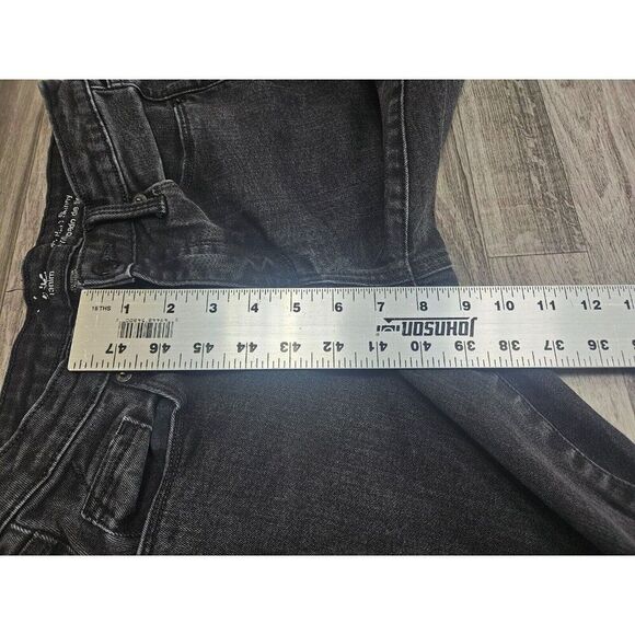 (3/$35) Mossimo Size 2 Long Power Stretch Mid RIse Skinny Denim Blue Black Jeans - Picture 10 of 11